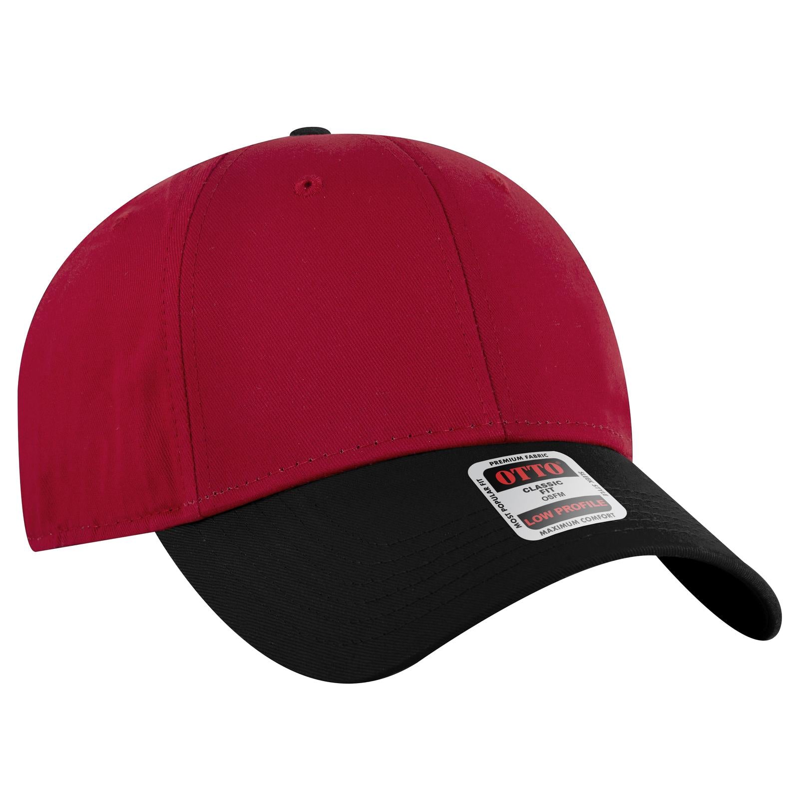 Custom Embroidered or DTF Printed - OTTO CAP® 6 Panel Low Profile Baseball Cap