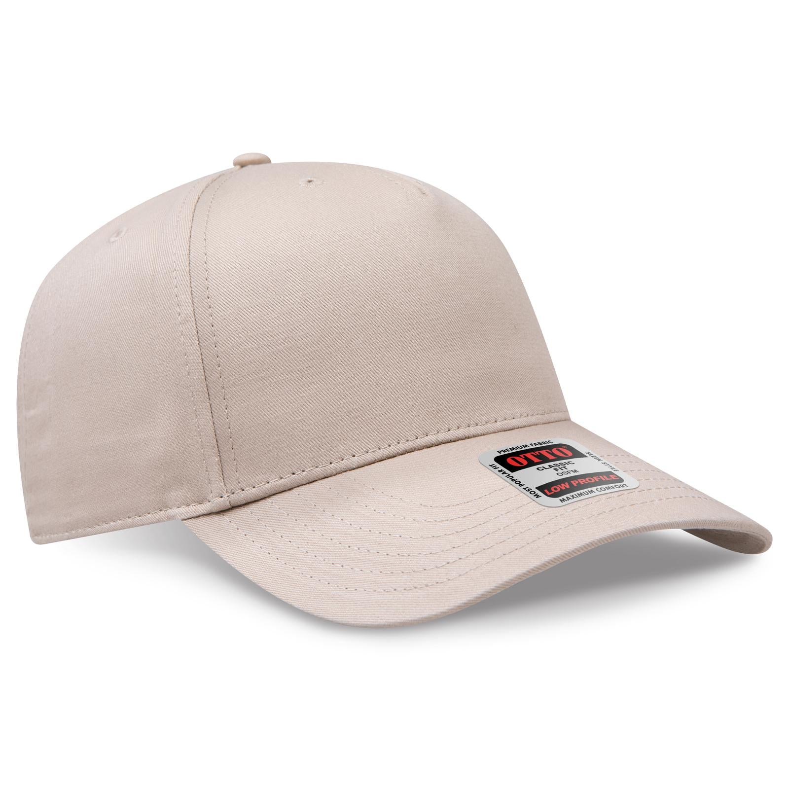 Custom Embroidered or DTF Printed - OTTO CAP® 5 Panel Low Profile Baseball Cap