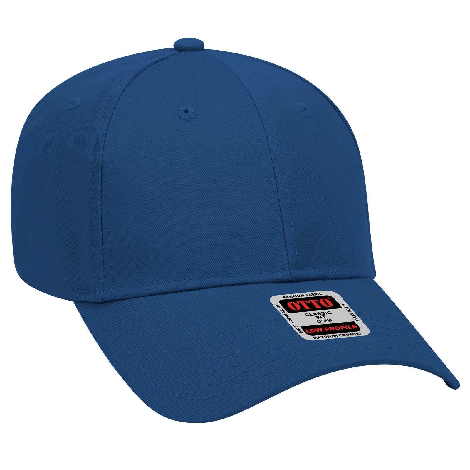 Custom Embroidered or DTF Printed - OTTO CAP® 6 Panel Low Profile Baseball Cap