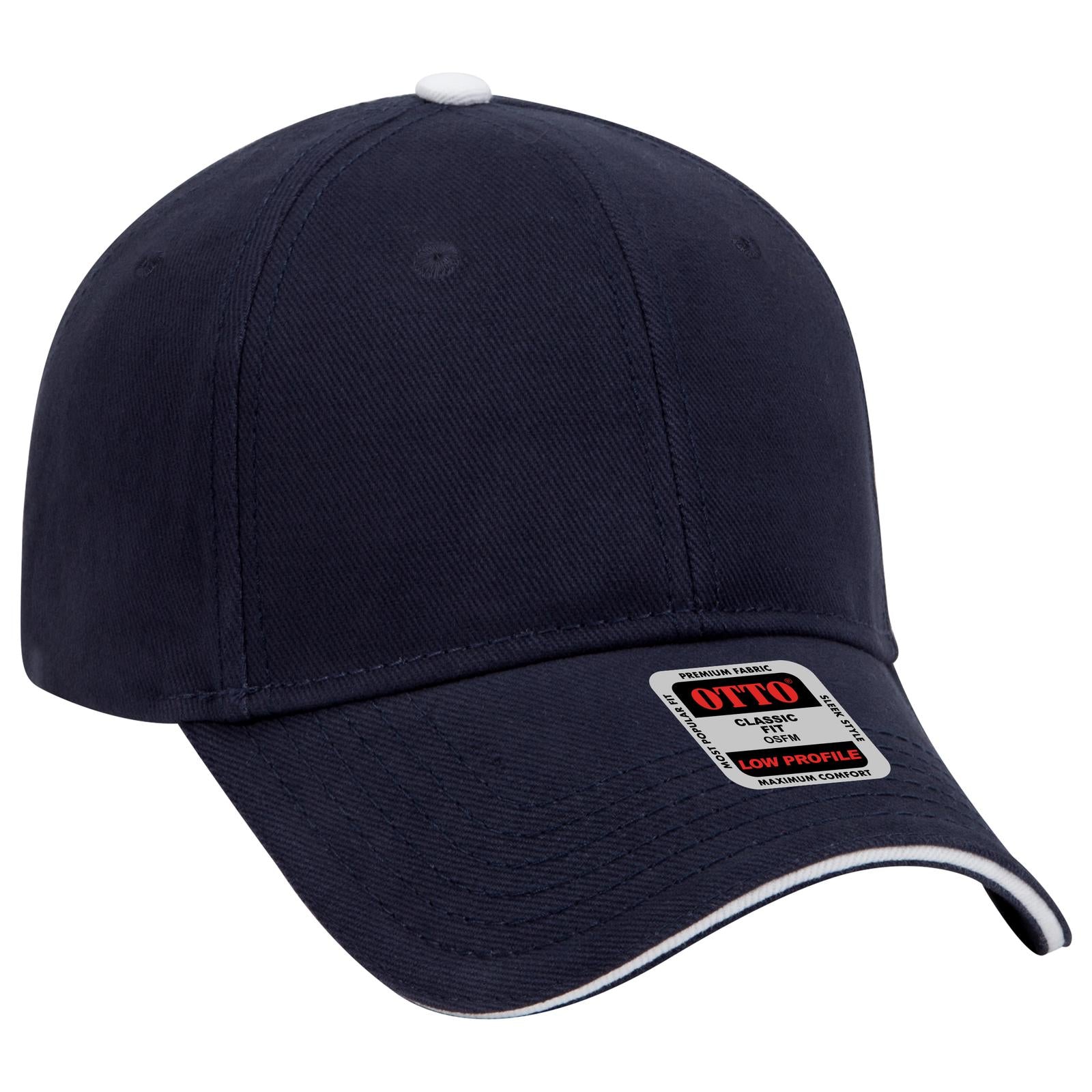 Custom Embroidered or DTF Printed - OTTO CAP® 6 Panel Low Profile Baseball Cap