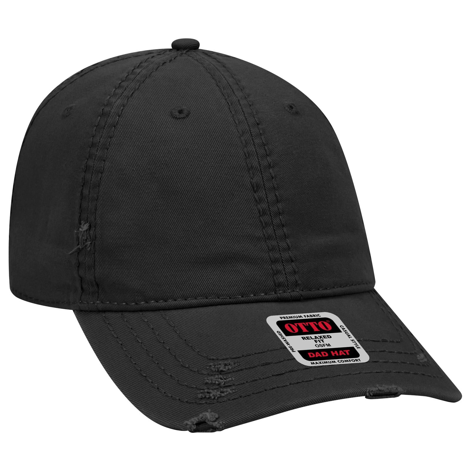 Custom Embroidered or DTF Printed - OTTO CAP® 6 Panel Low Profile Dad Hat