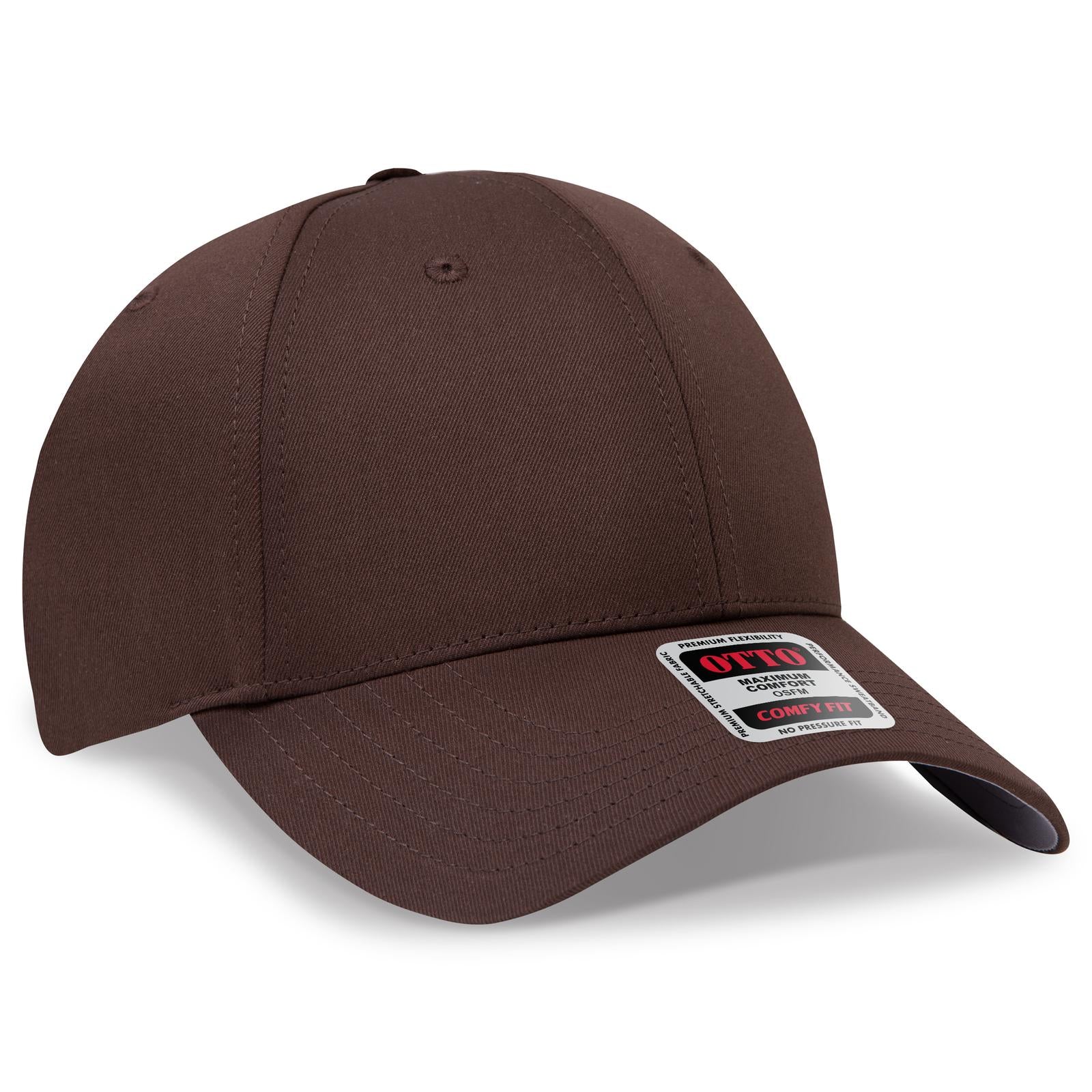 Custom Embroidered or DTF Printed - OTTO CAP® OTTO COMFY FIT® 6 Panel Low Profile Baseball Cap