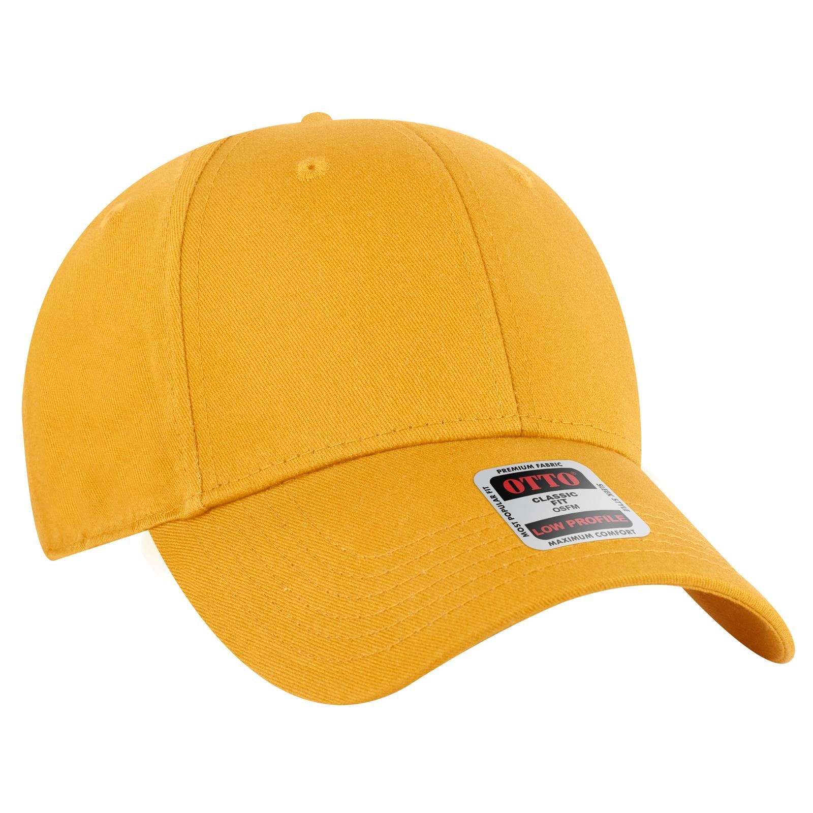 Custom Embroidered or DTF Printed - OTTO CAP® 6 Panel Low Profile Baseball Cap