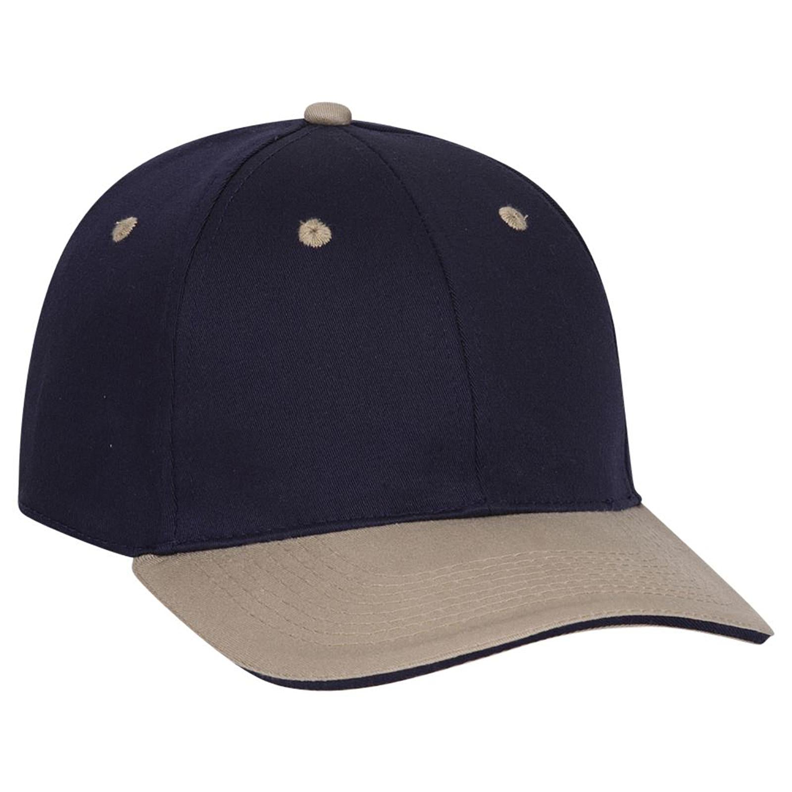 Custom Embroidered or DTF Printed - OTTO CAP® OTTO FLEX® Fitted 6 Panel Low Profile Baseball Cap
