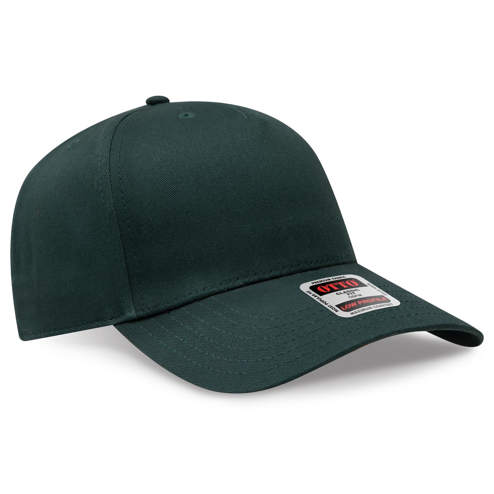 Custom Embroidered or DTF Printed - OTTO CAP® 5 Panel Low Profile Baseball Cap
