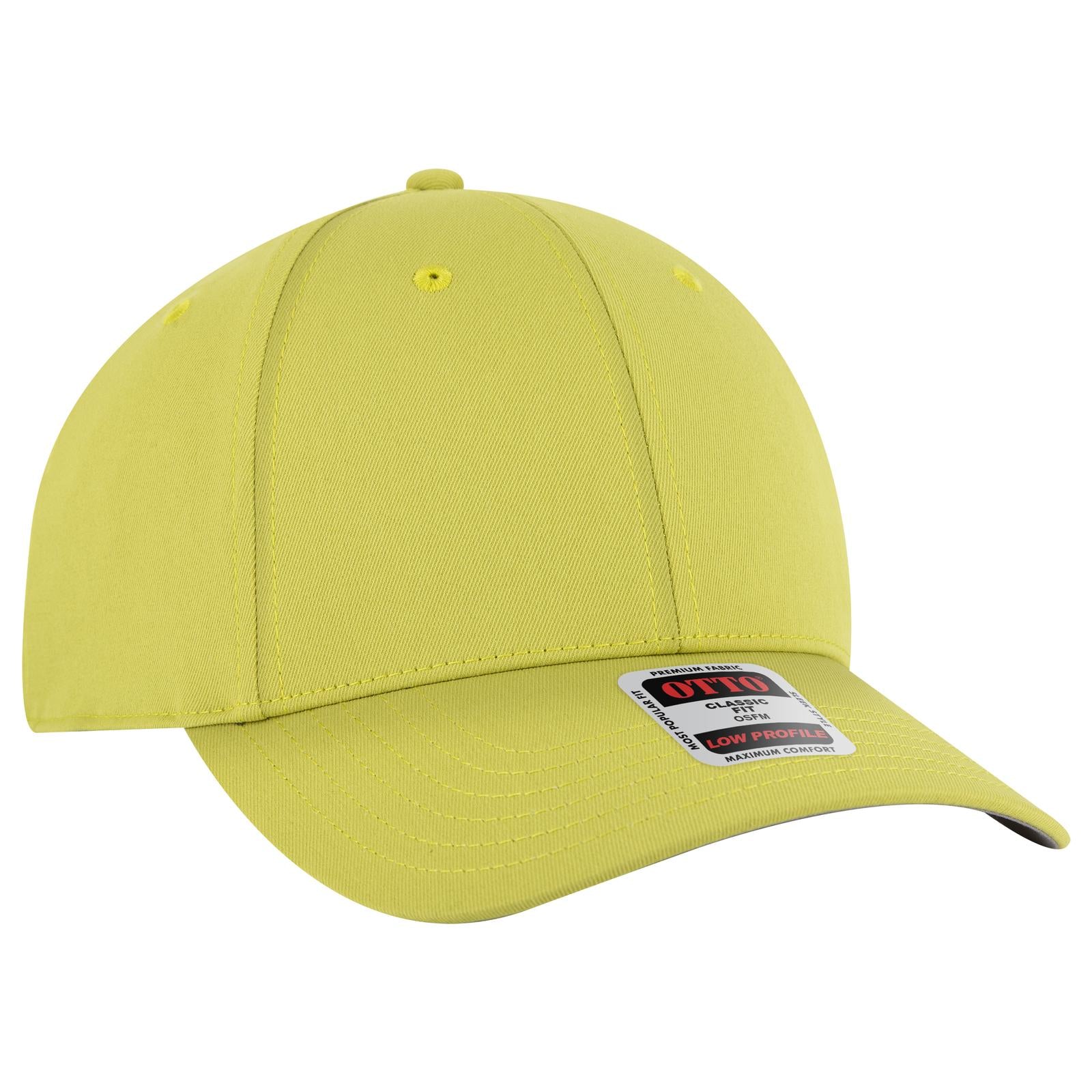 Custom Embroidered or DTF Printed - OTTO CAP® 6 Panel Low Profile Baseball Cap