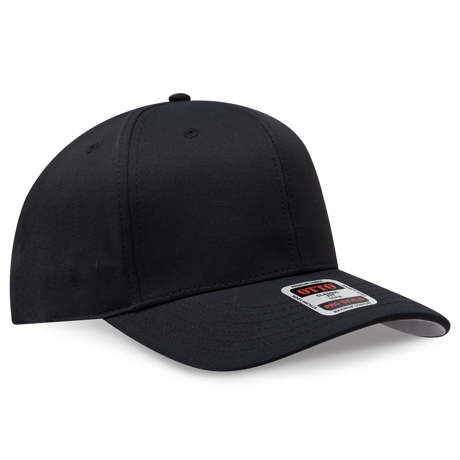 Custom Embroidered or DTF Printed - OTTO CAP® 6 Panel Pro Style Baseball Cap