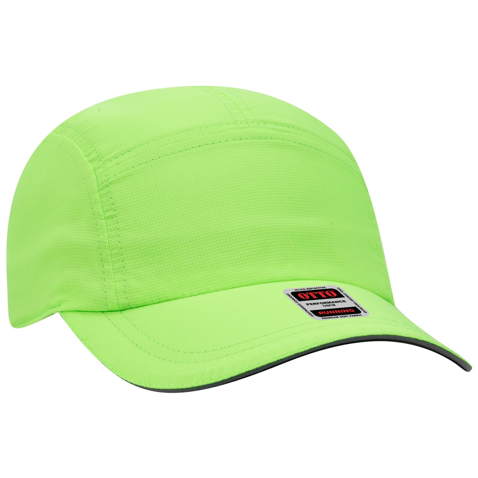 Custom Embroidered or DTF Printed - OTTO CAP® Reflective 5 Panel Running Cap