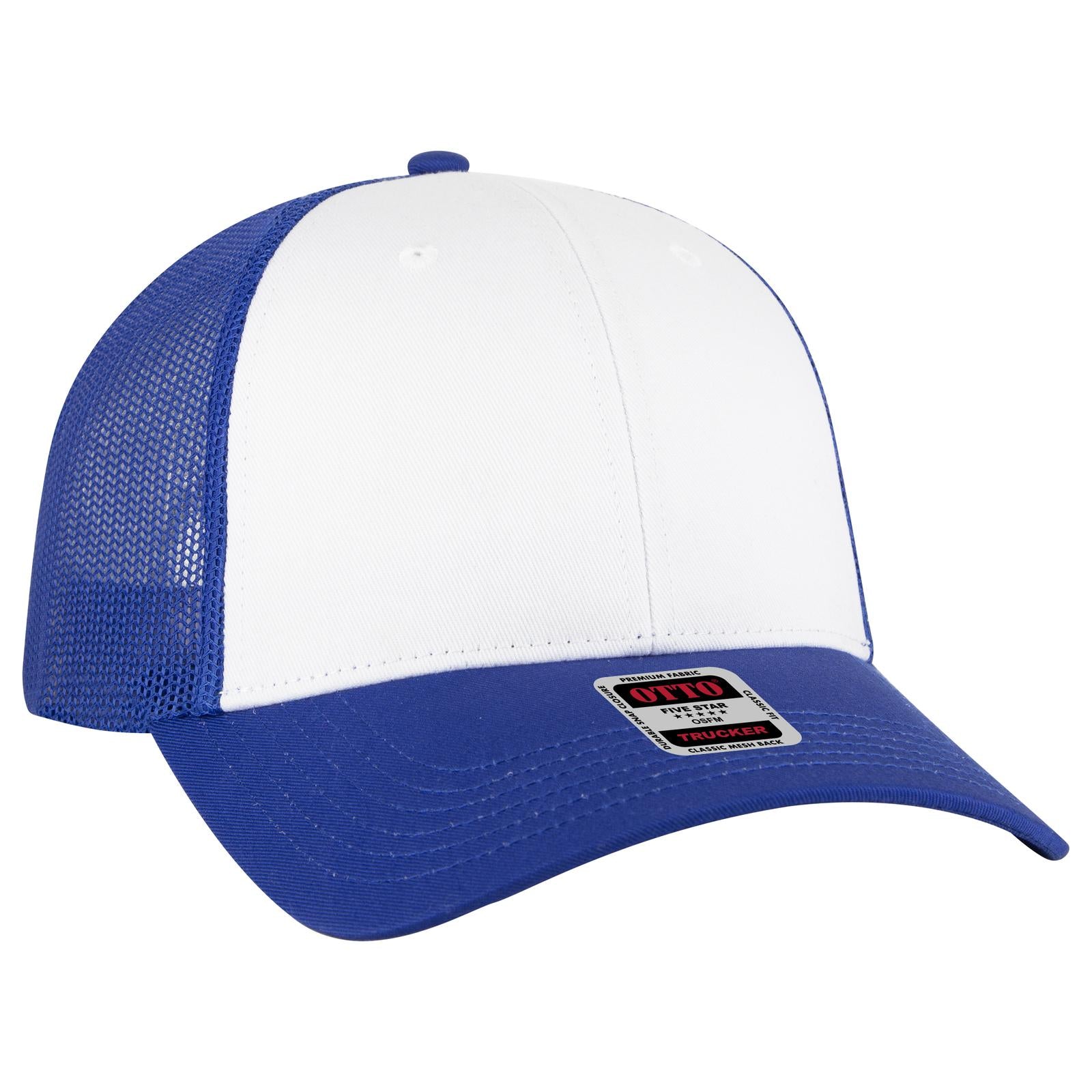 Custom Embroidered or DTF Printed - OTTO CAP® 6 Panel Low Profile Mesh Back Trucker Hat