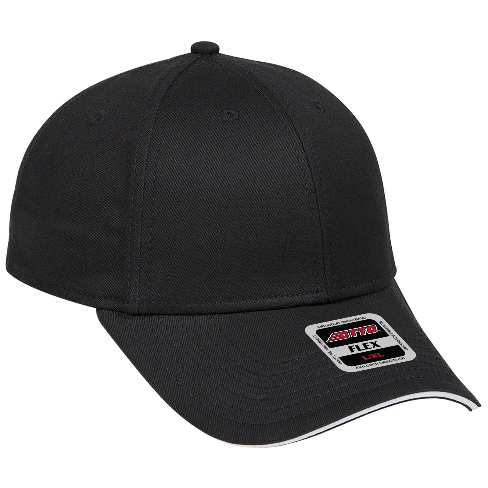 Custom Embroidered or DTF Printed - OTTO CAP® OTTO FLEX® Fitted 6 Panel Low Profile Baseball Cap