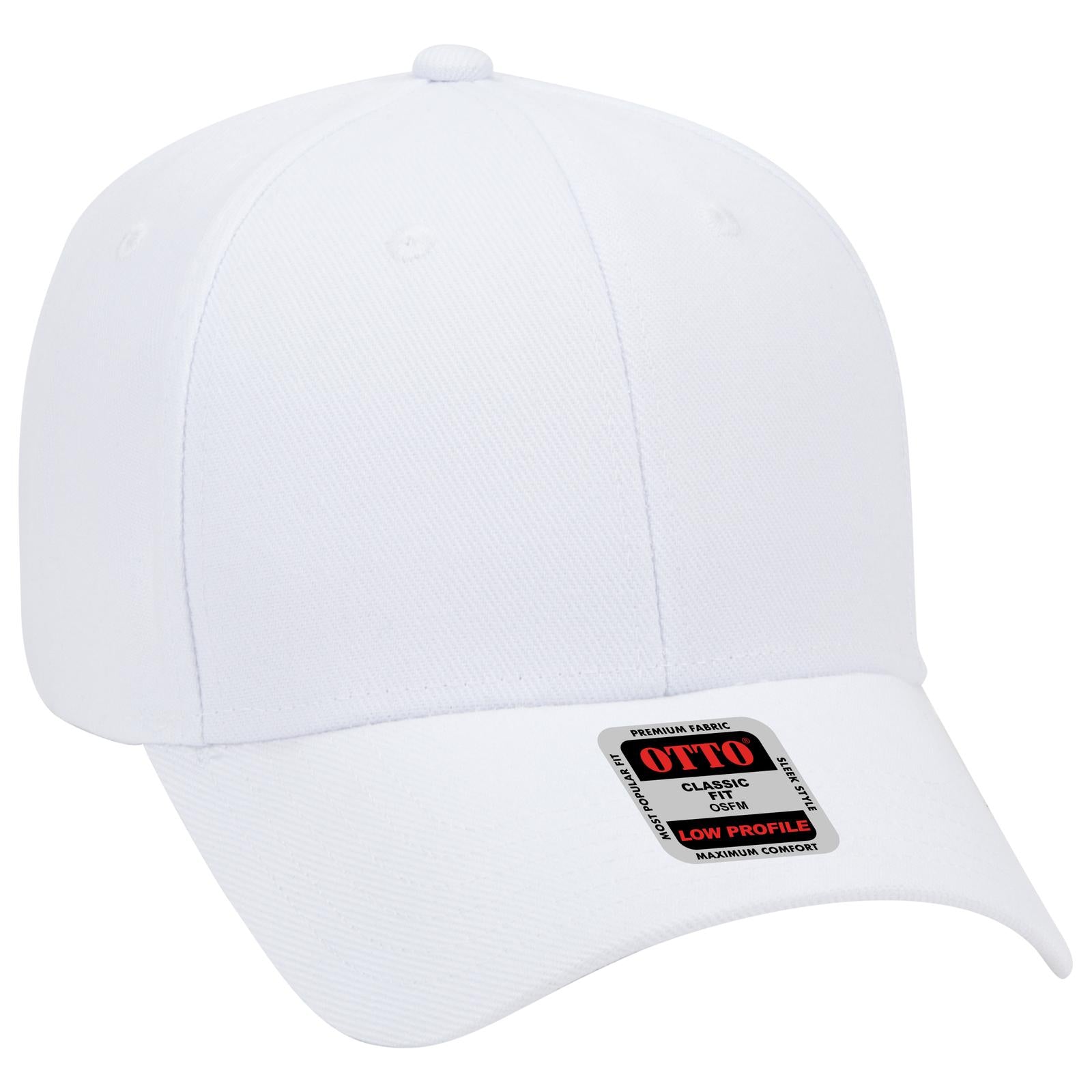 Custom Embroidered or DTF Printed - OTTO CAP® 6 Panel Low Profile Baseball Cap
