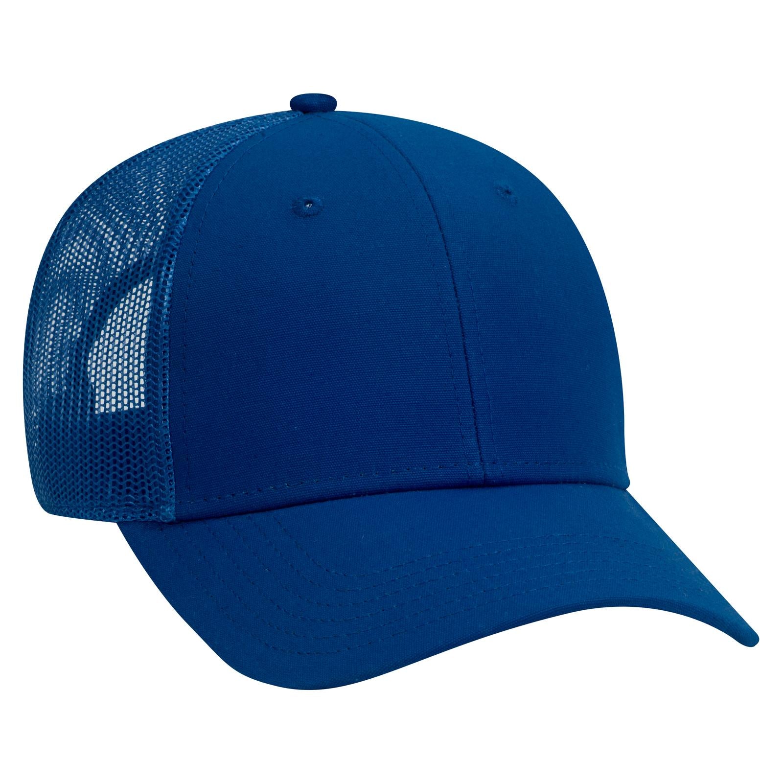 Custom Embroidered or DTF Printed - OTTO CAP® 6 Panel Low Profile Mesh Back Trucker Hat