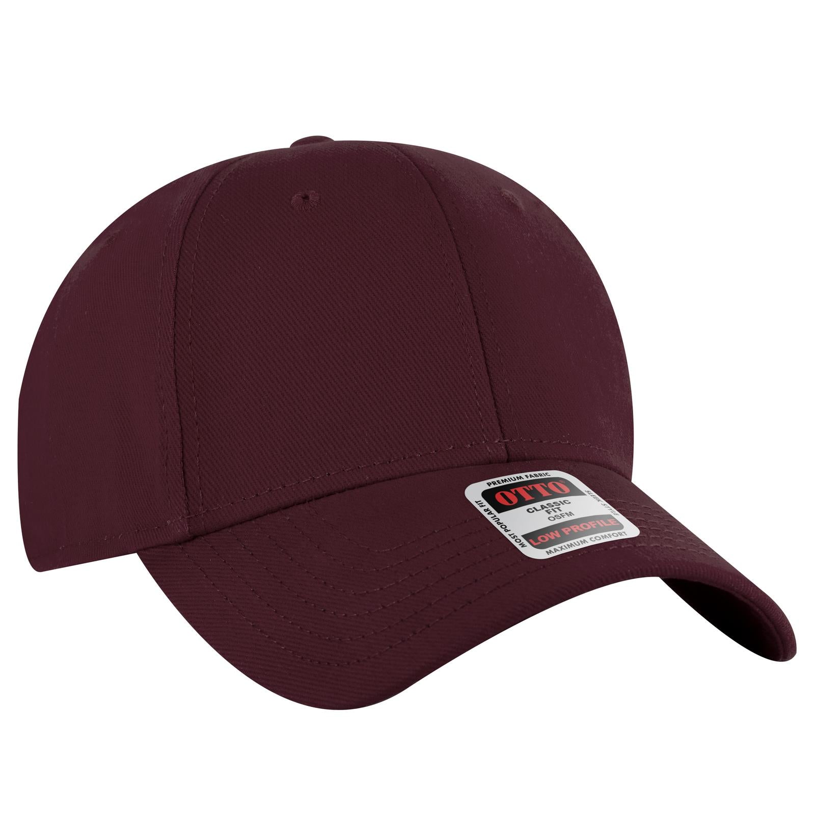 Custom Embroidered or DTF Printed - OTTO CAP® 6 Panel Low Profile Baseball Cap