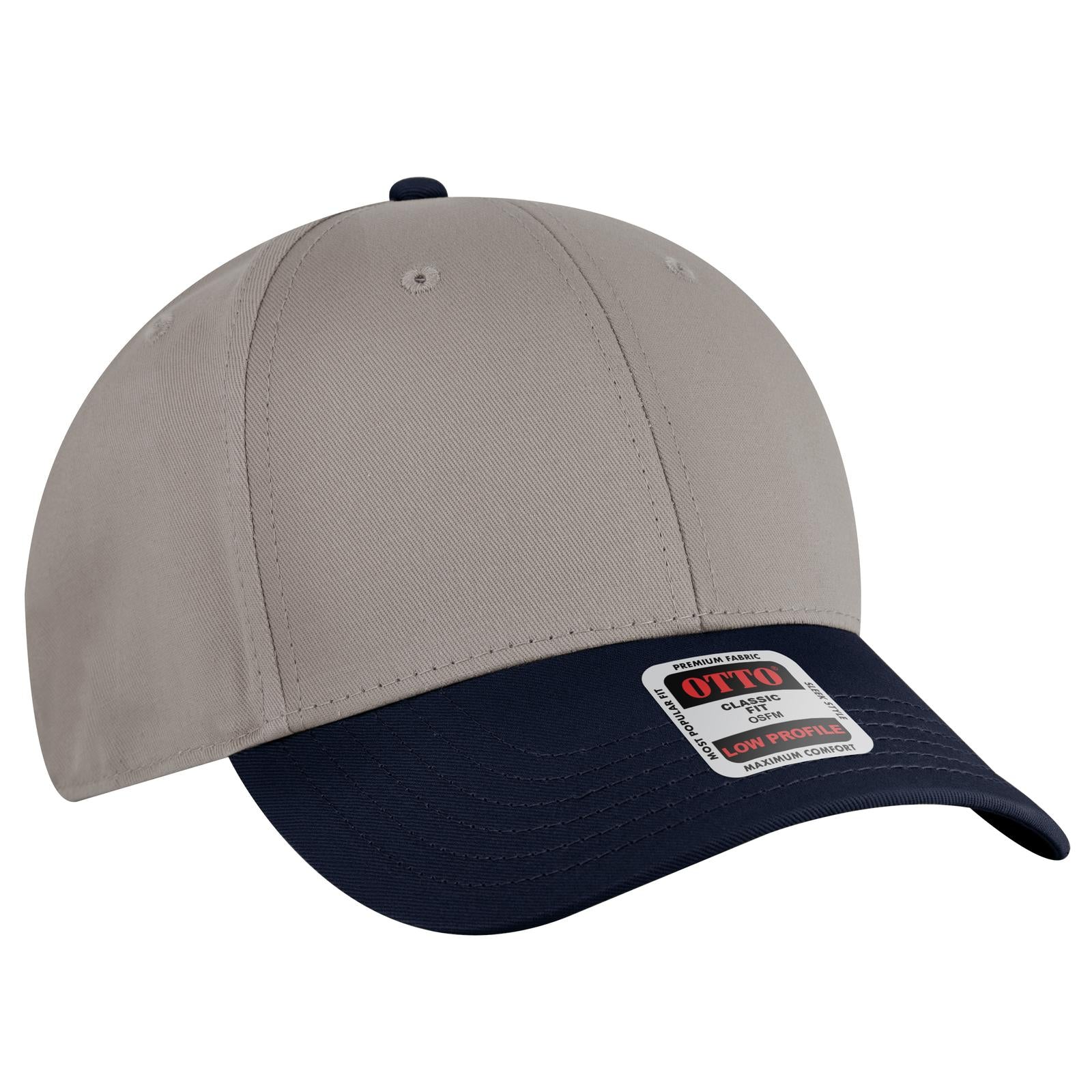 Custom Embroidered or DTF Printed - OTTO CAP® 6 Panel Low Profile Baseball Cap