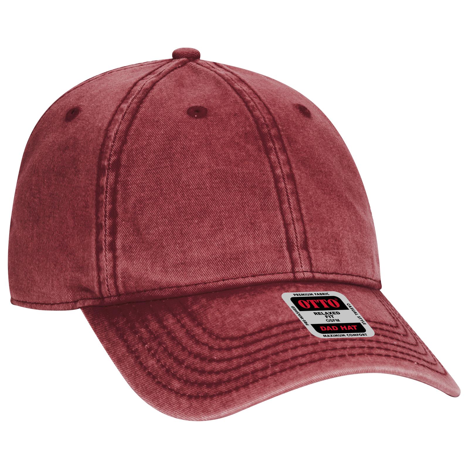 Custom Embroidered or DTF Printed - OTTO CAP® 6 Panel Low Profile Dad Hat
