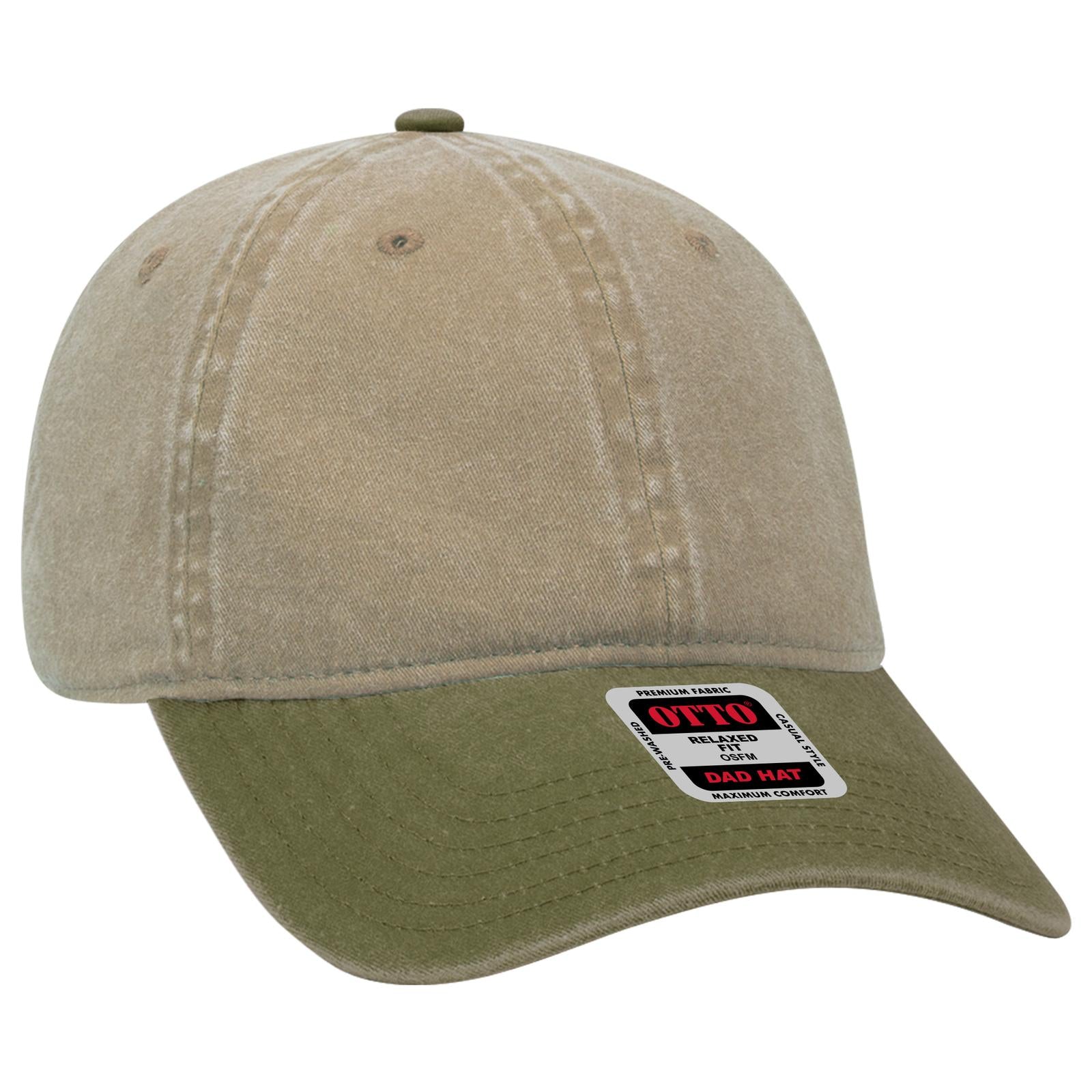 Custom Embroidered - OTTO CAP 6 Panel Low Profile Dad Hat