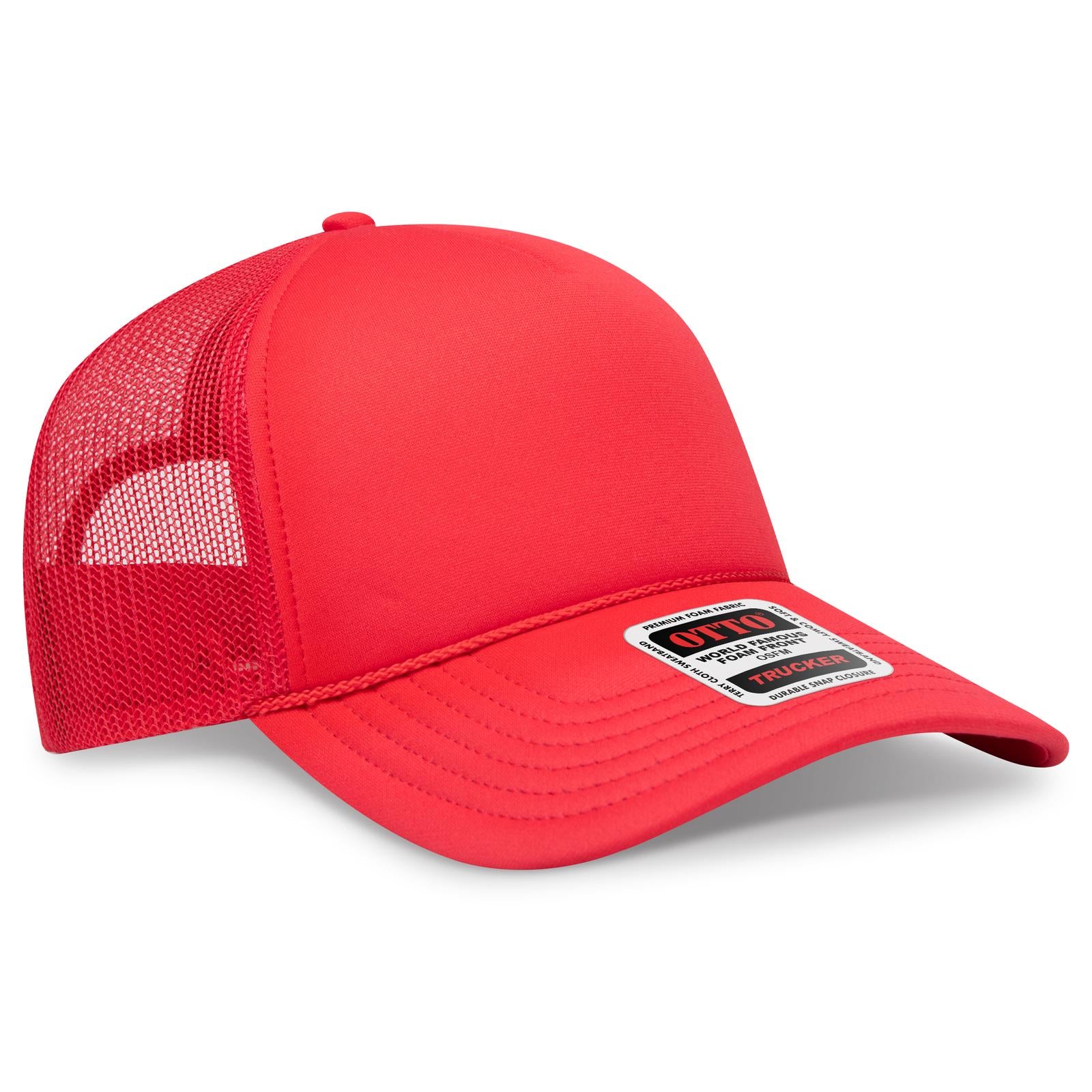 Custom Embroidered or DTF Printed - OTTO CAP® 5 Panel Low Profile Mesh Back Trucker Hat