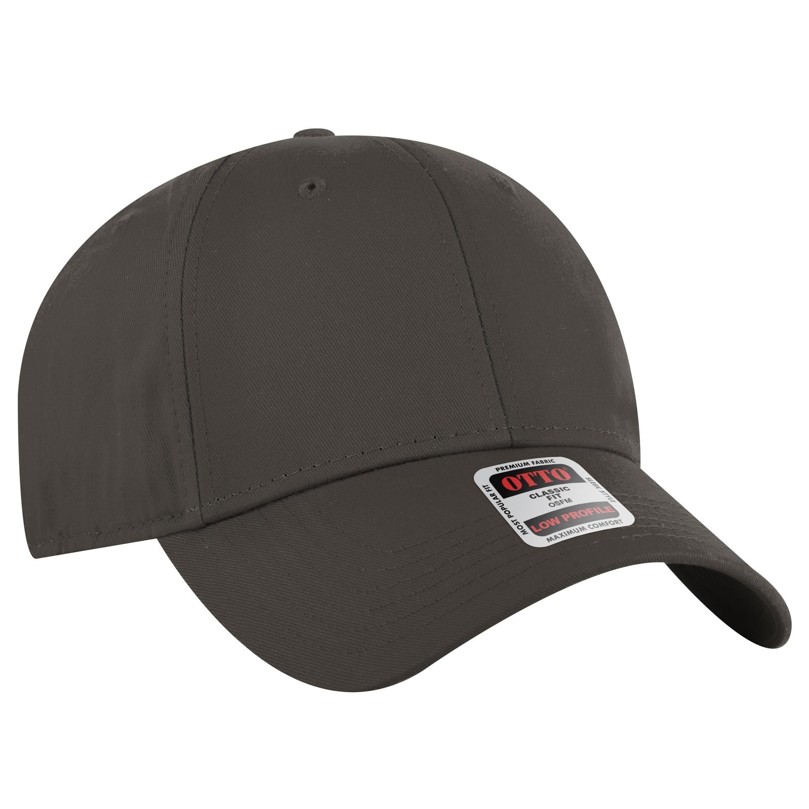 Custom Embroidered or DTF Printed - OTTO CAP® 6 Panel Low Profile Baseball Cap
