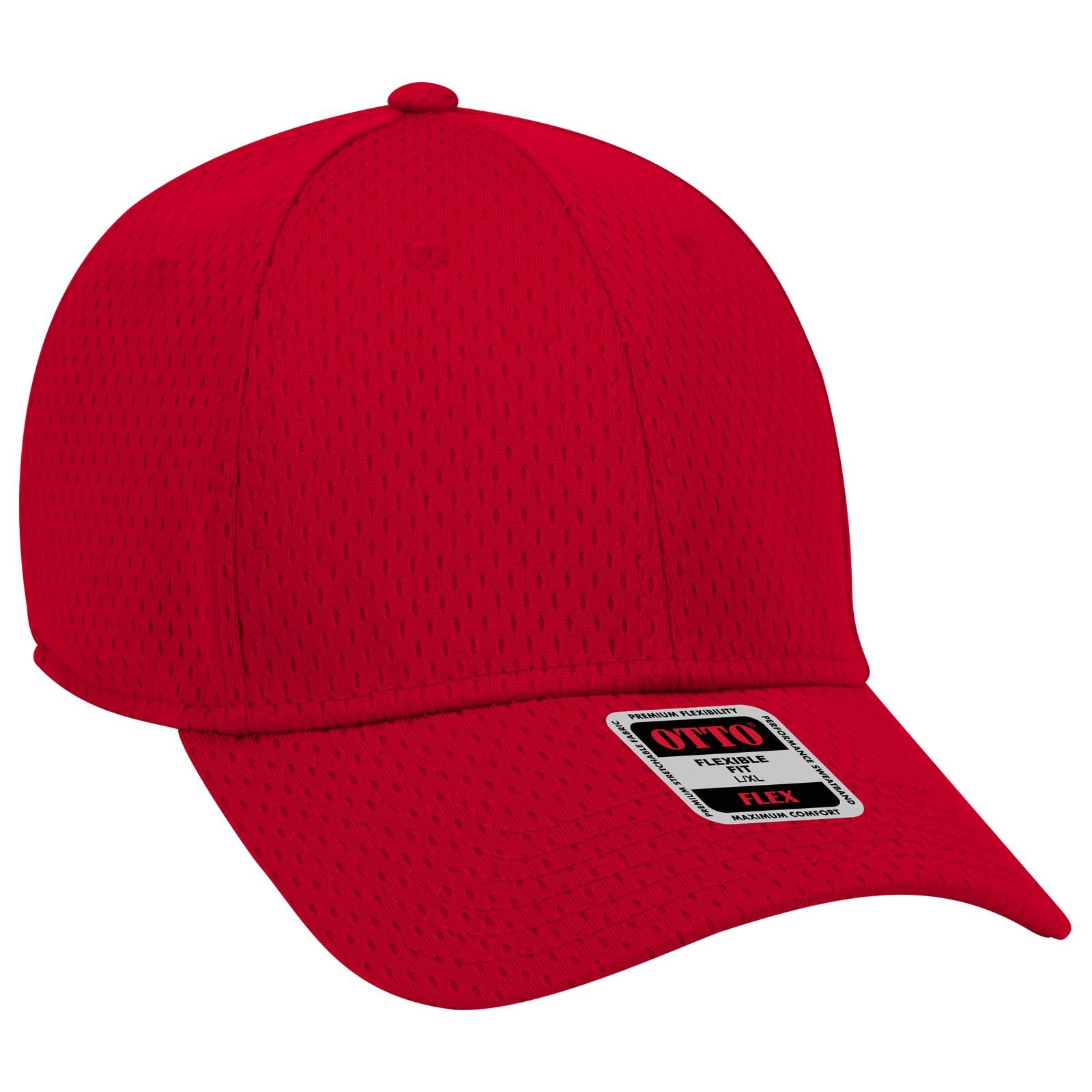 Custom Embroidered or DTF Printed - OTTO CAP® OTTO FLEX® Fitted 6 Panel Low Profile Baseball Cap