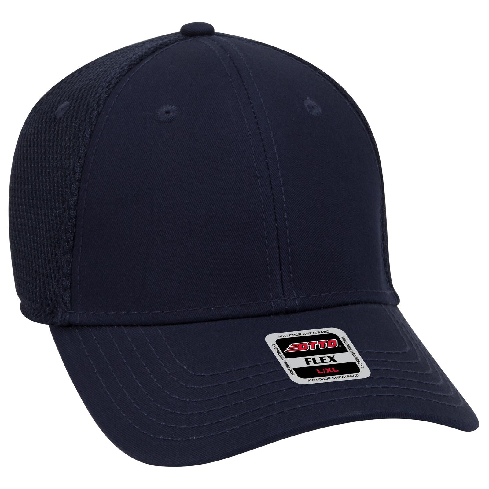 Custom Embroidered or DTF Printed - OTTO CAP® OTTO FLEX® Fitted 6 Panel Low Profile Baseball Cap