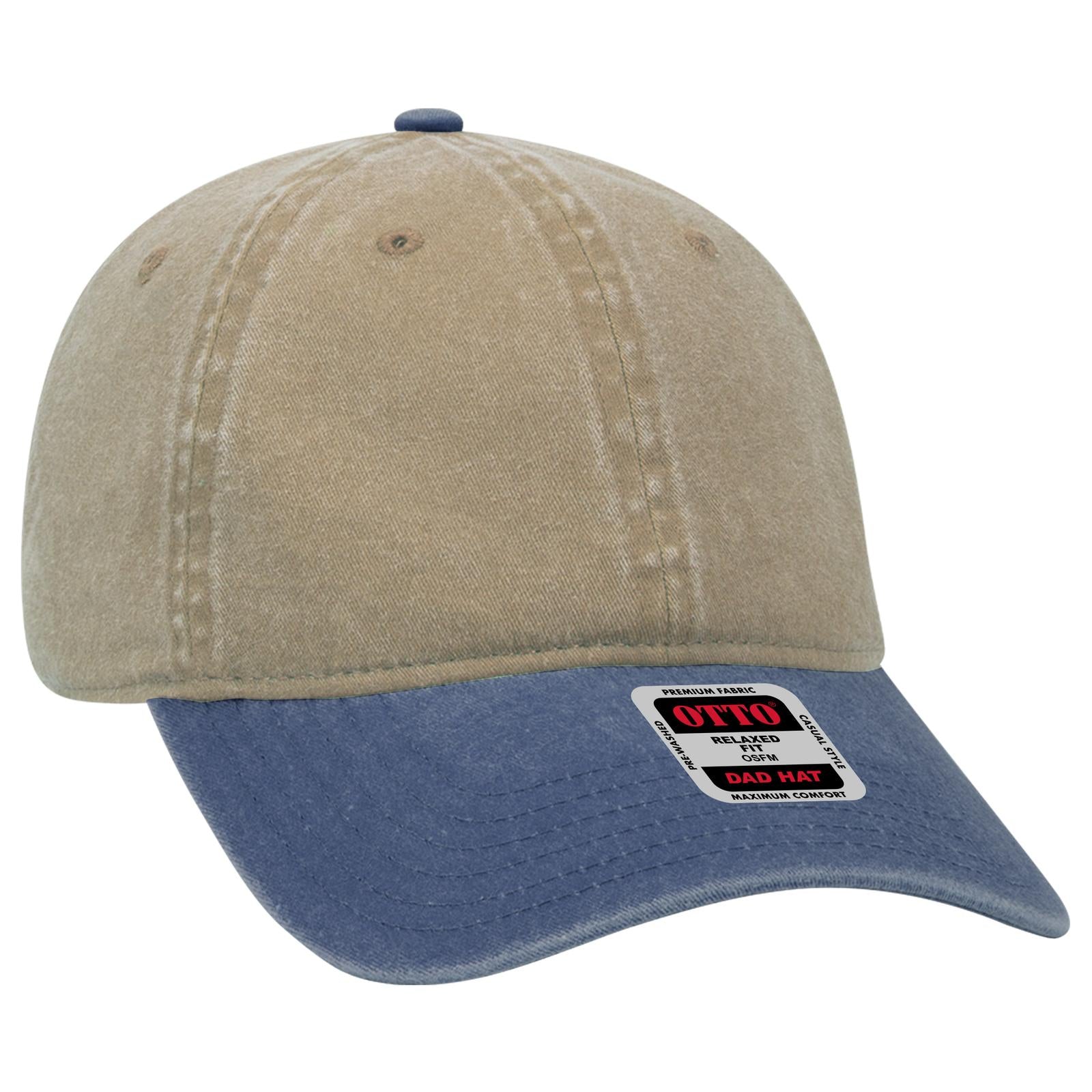 Custom Embroidered - OTTO CAP 6 Panel Low Profile Dad Hat