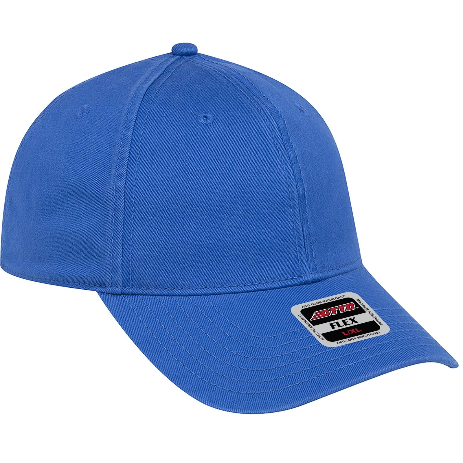Custom Embroidered or DTF Printed - OTTO CAP® OTTO FLEX® Fitted 6 Panel Low Profile Baseball Cap
