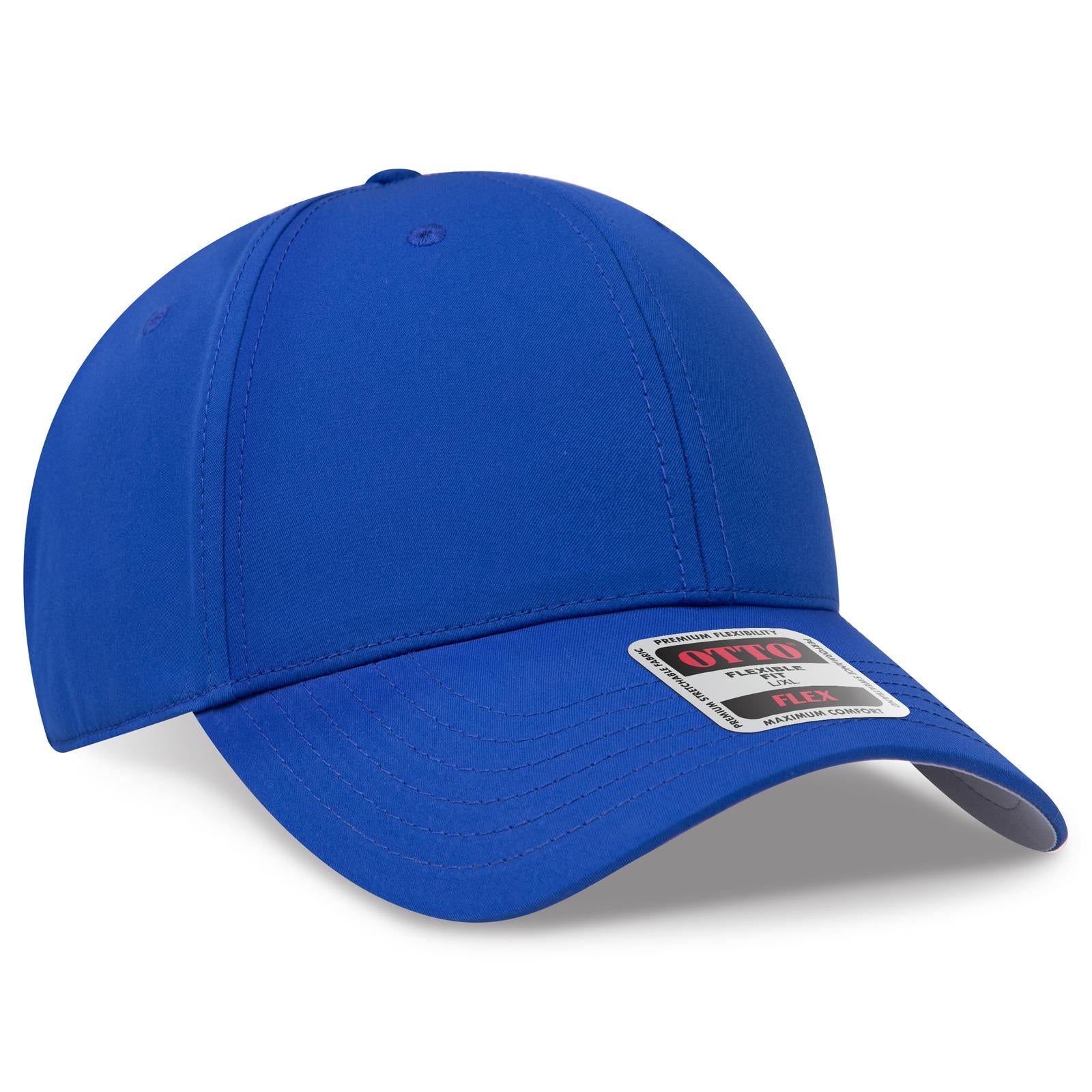 Custom Embroidered or DTF Printed - OTTO CAP® OTTO FLEX® Fitted 6 Panel Low Profile Baseball Cap