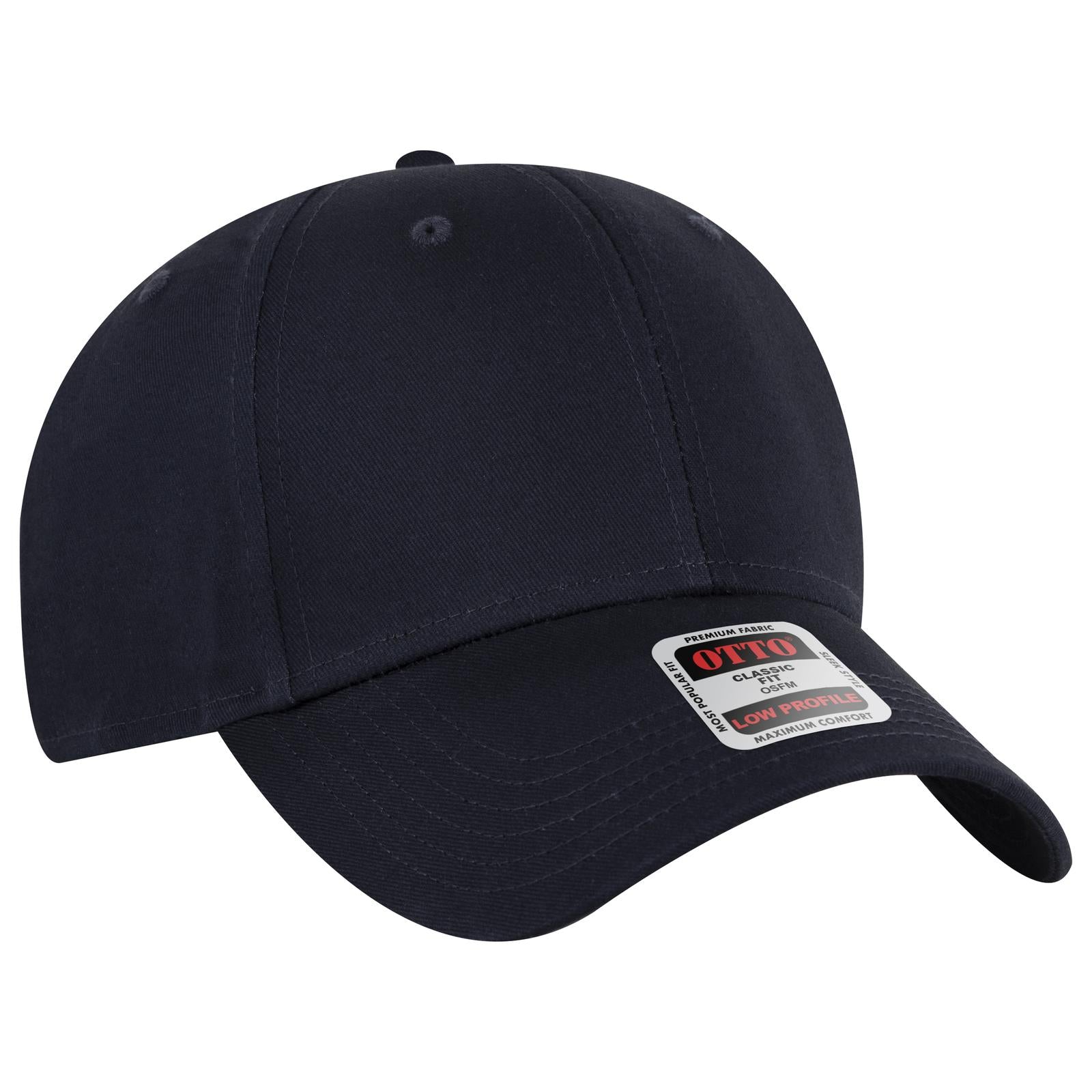 Custom Embroidered or DTF Printed - OTTO CAP® 6 Panel Low Profile Baseball Cap
