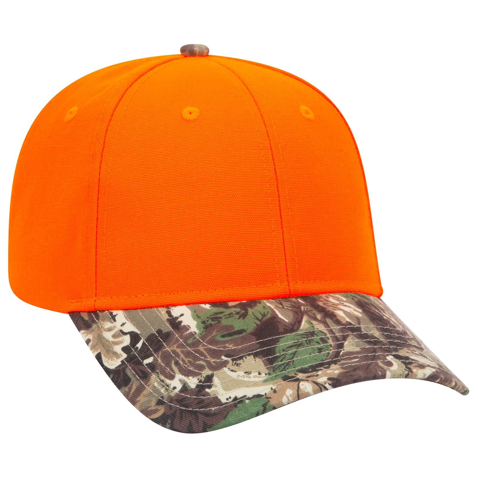 Custom Embroidered or DTF Printed - OTTO CAP® Camouflage 6 Panel Low Profile Baseball Cap