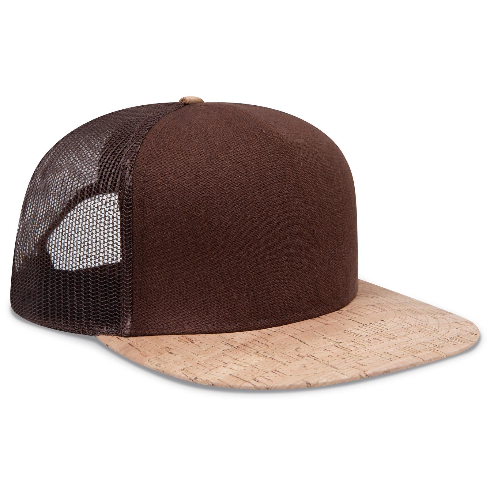 Custom Embroidered or DTF Printed - OTTO CAP® OTTO SNAP 5 Panel Pro Style Mesh Back Trucker Snapback Hat