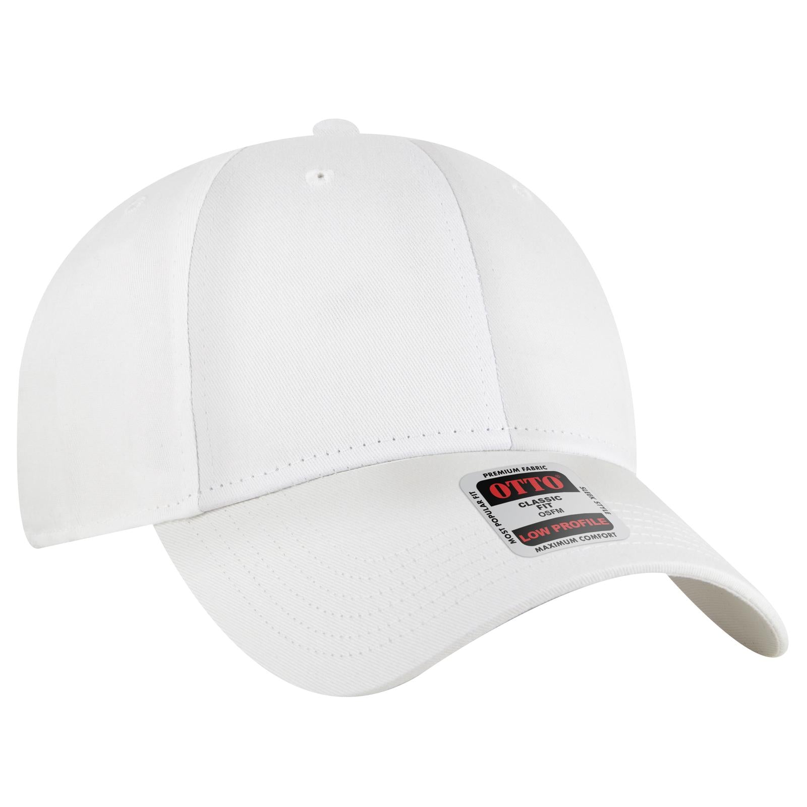 Custom Embroidered or DTF Printed - OTTO CAP® 6 Panel Low Profile Baseball Cap