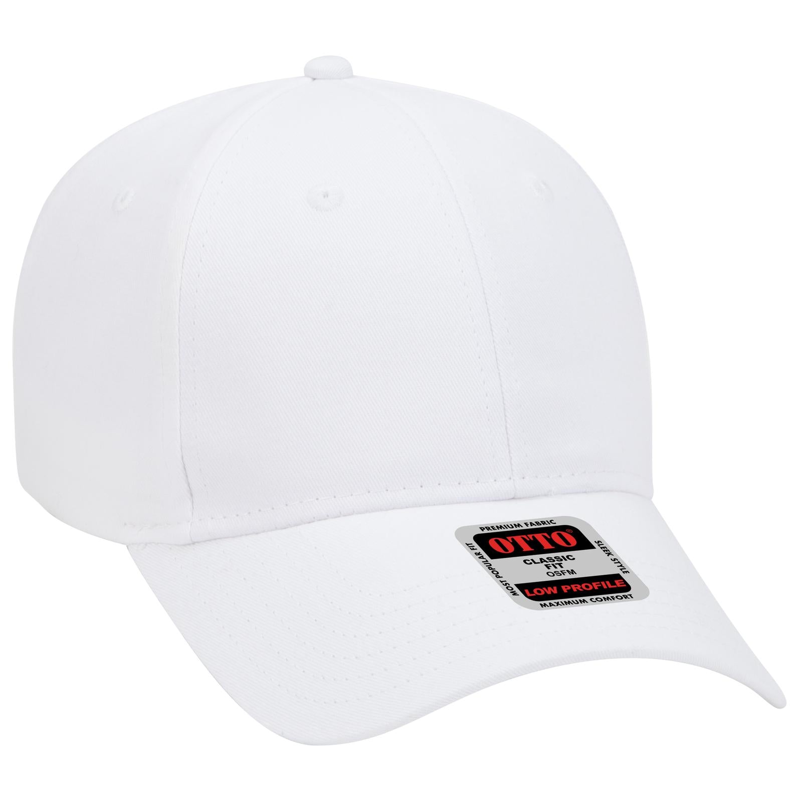 Custom Embroidered or DTF Printed - OTTO CAP® 6 Panel Low Profile Baseball Cap