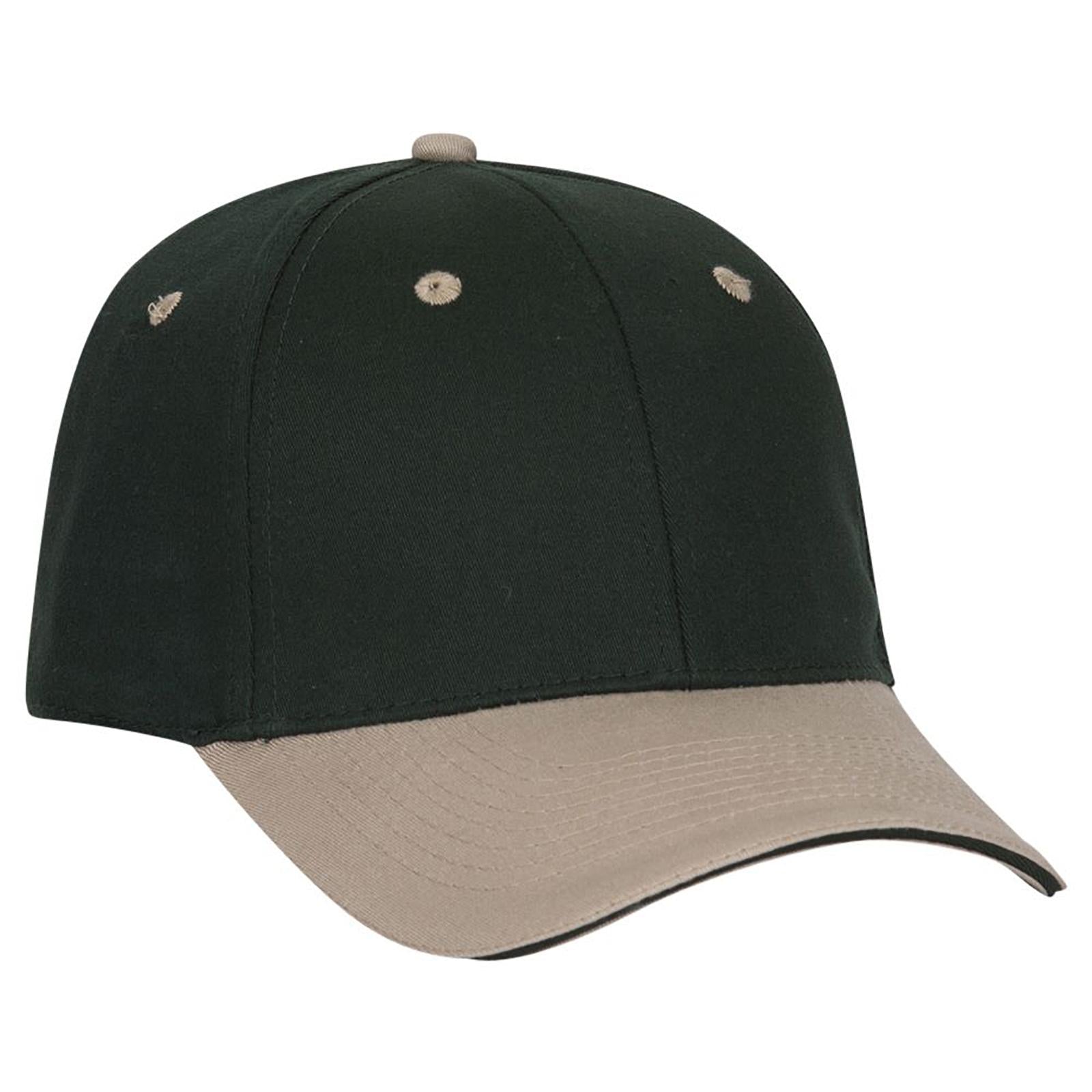 Custom Embroidered or DTF Printed - OTTO CAP® OTTO FLEX® Fitted 6 Panel Low Profile Baseball Cap