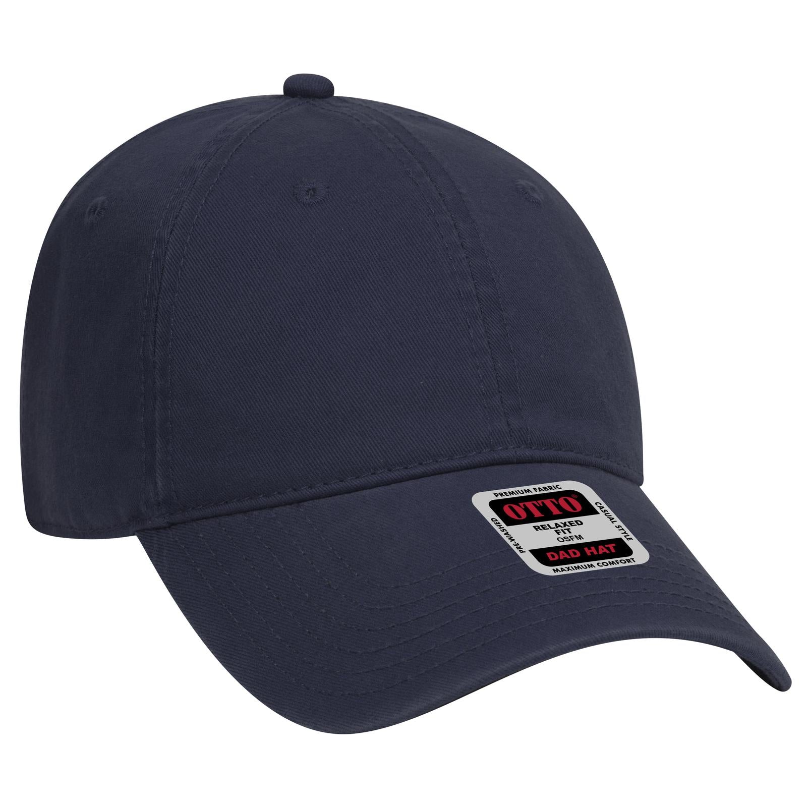 Custom Embroidered or DTF Printed - OTTO CAP® 6 Panel Low Profile Dad Hat
