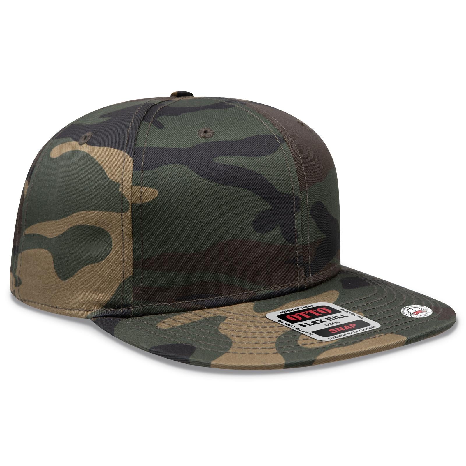 Custom Embroidered or DTF Printed - OTTO CAP® OTTO SNAP 6 Panel Pro Style Snapback Hat