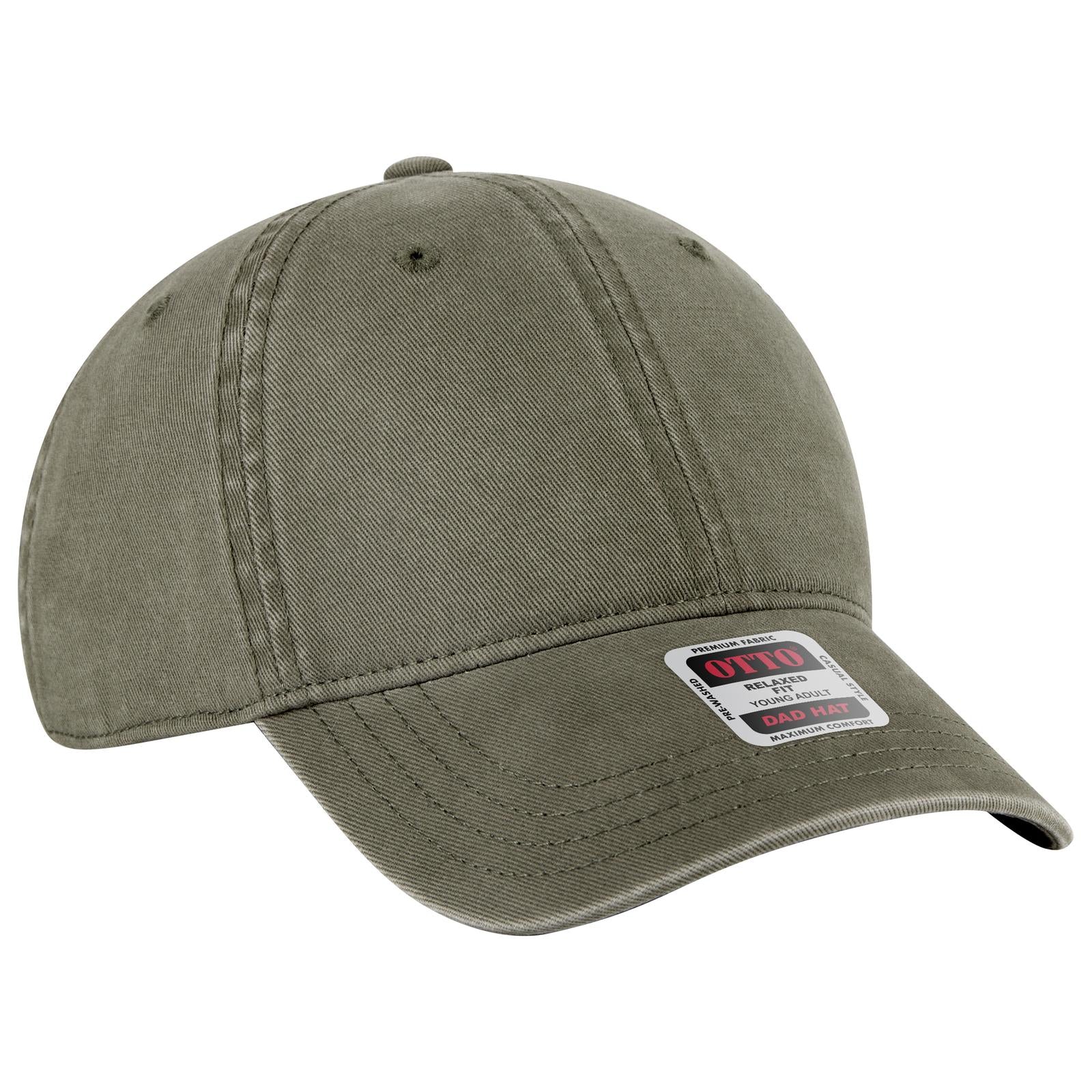 Custom Embroidered - OTTO CAP 6 Panel Low Profile Dad Hat