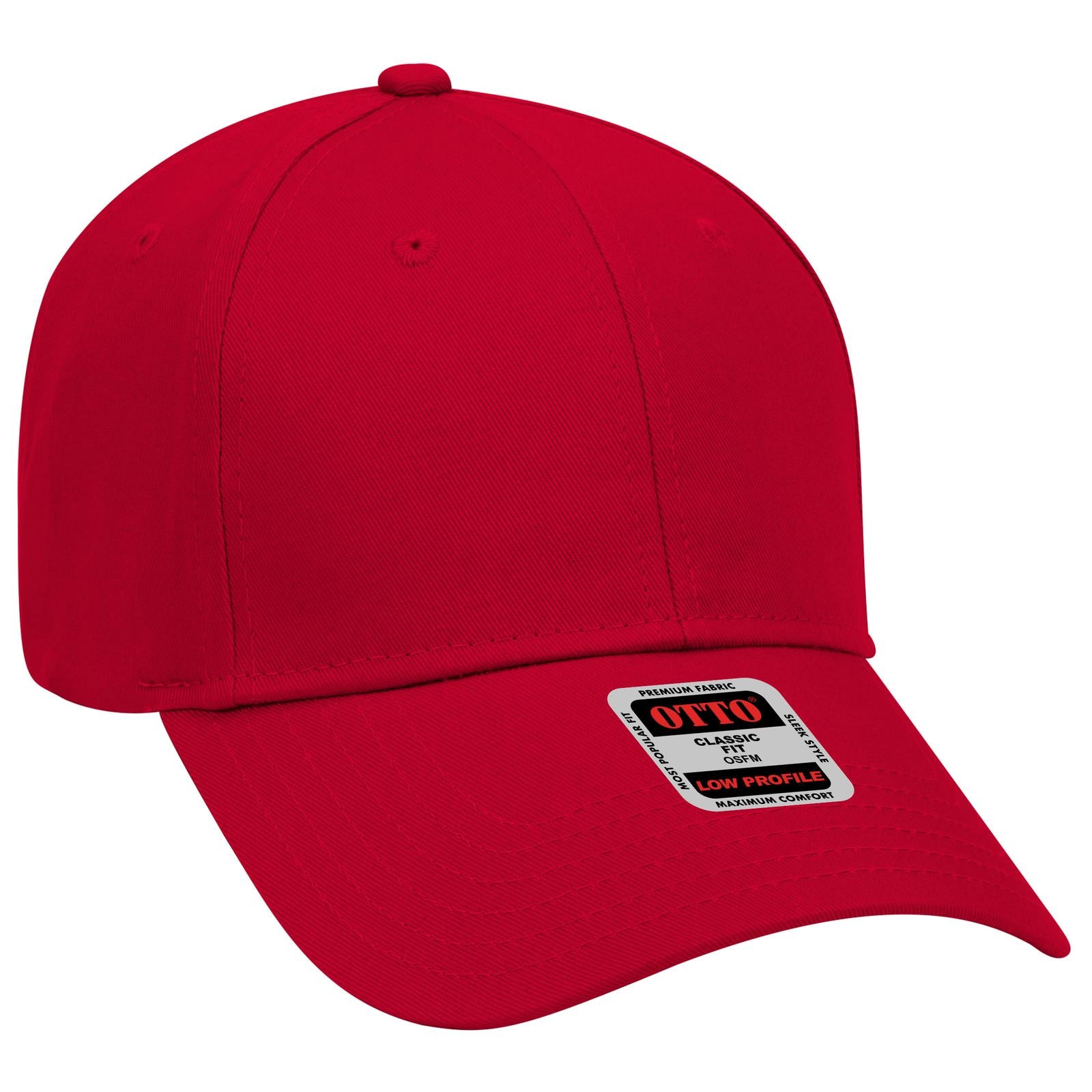 Custom Embroidered or DTF Printed - OTTO CAP® 6 Panel Low Profile Baseball Cap