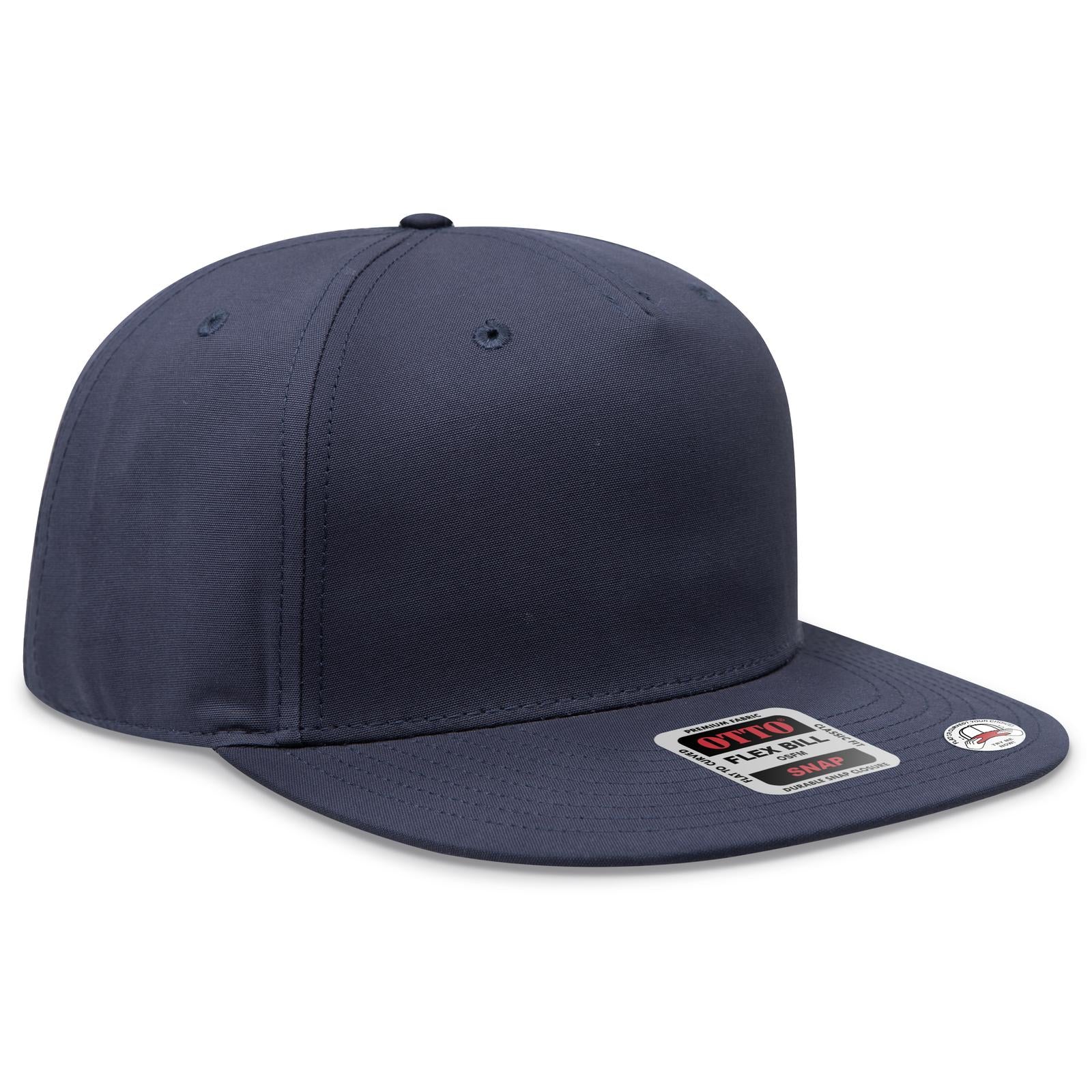 Custom Embroidered or DTF Printed - OTTO CAP® OTTO SNAP 5 Panel Pro Style Snapback Hat