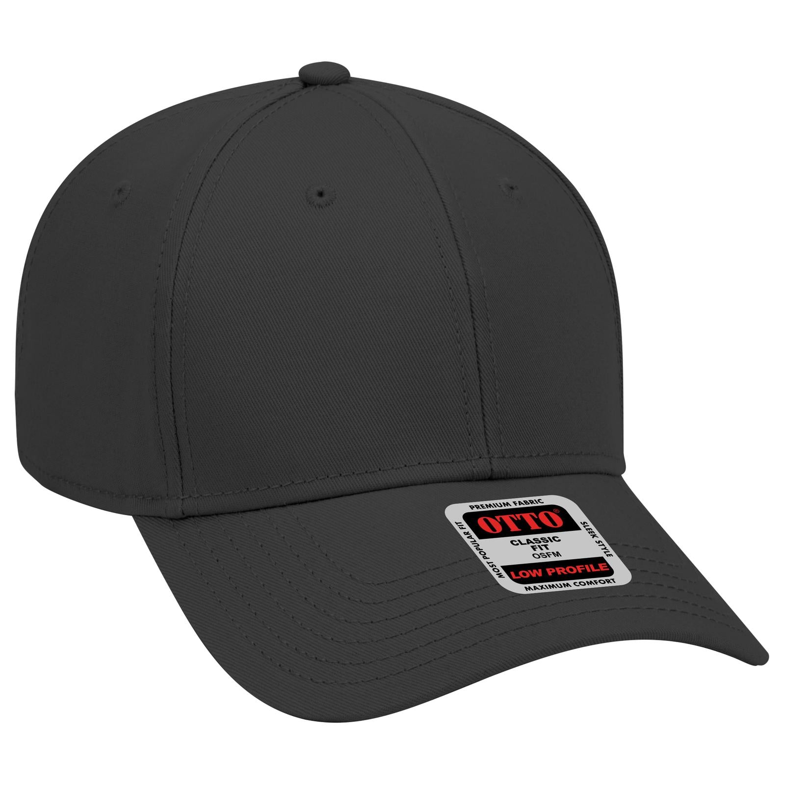 Custom Embroidered or DTF Printed - OTTO CAP® 6 Panel Low Profile Baseball Cap