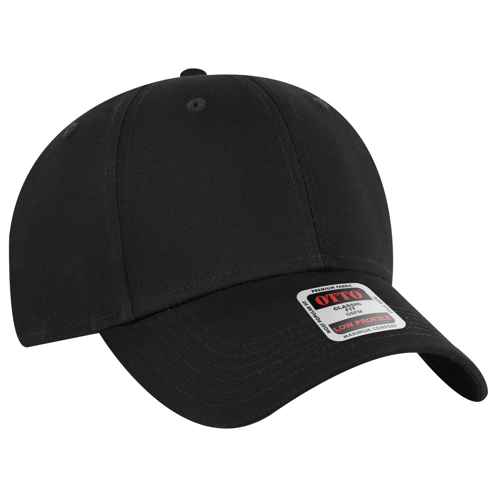 Custom Embroidered or DTF Printed - OTTO CAP® 6 Panel Low Profile Baseball Cap