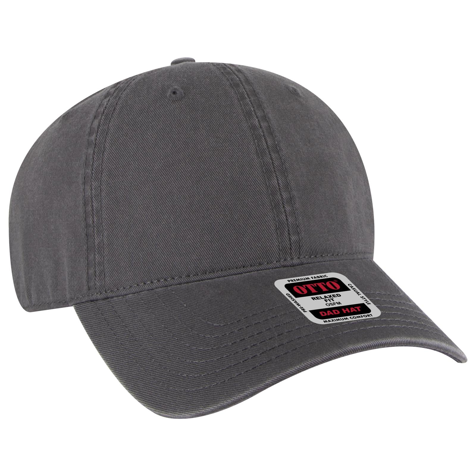 Custom Embroidered or DTF Printed - OTTO CAP® 6 Panel Low Profile Dad Hat