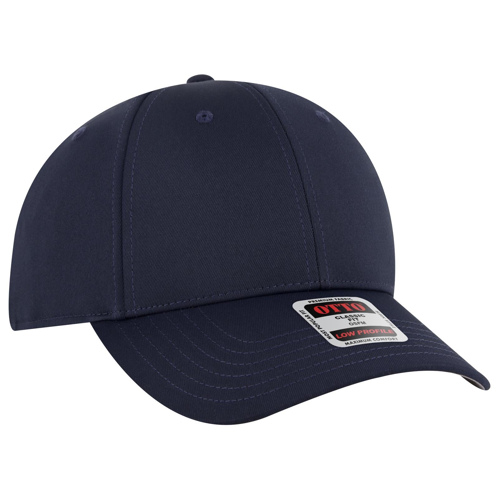 Custom Embroidered or DTF Printed - OTTO CAP® 6 Panel Low Profile Baseball Cap
