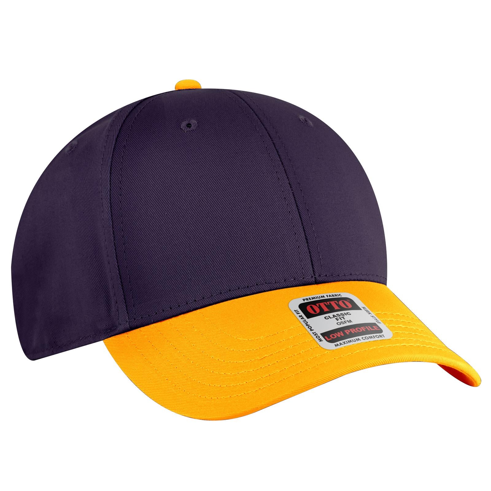 Custom Embroidered or DTF Printed - OTTO CAP® 6 Panel Low Profile Baseball Cap