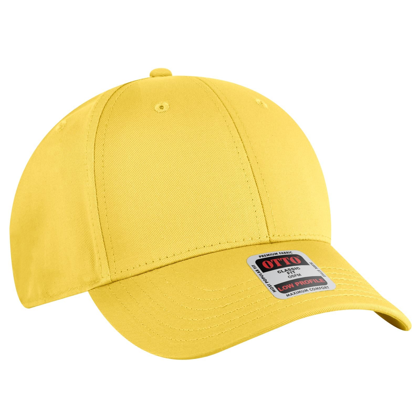 Custom Embroidered or DTF Printed - OTTO CAP® 6 Panel Low Profile Baseball Cap