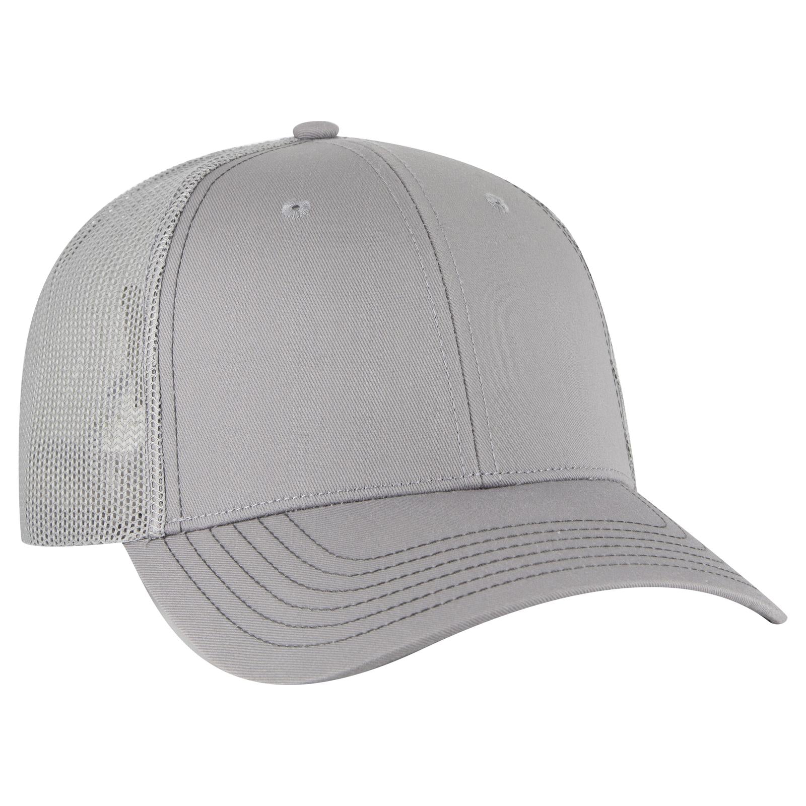 Custom Embroidered - OTTO CAP 6 Panel Low Profile Mesh Back Trucker Hat