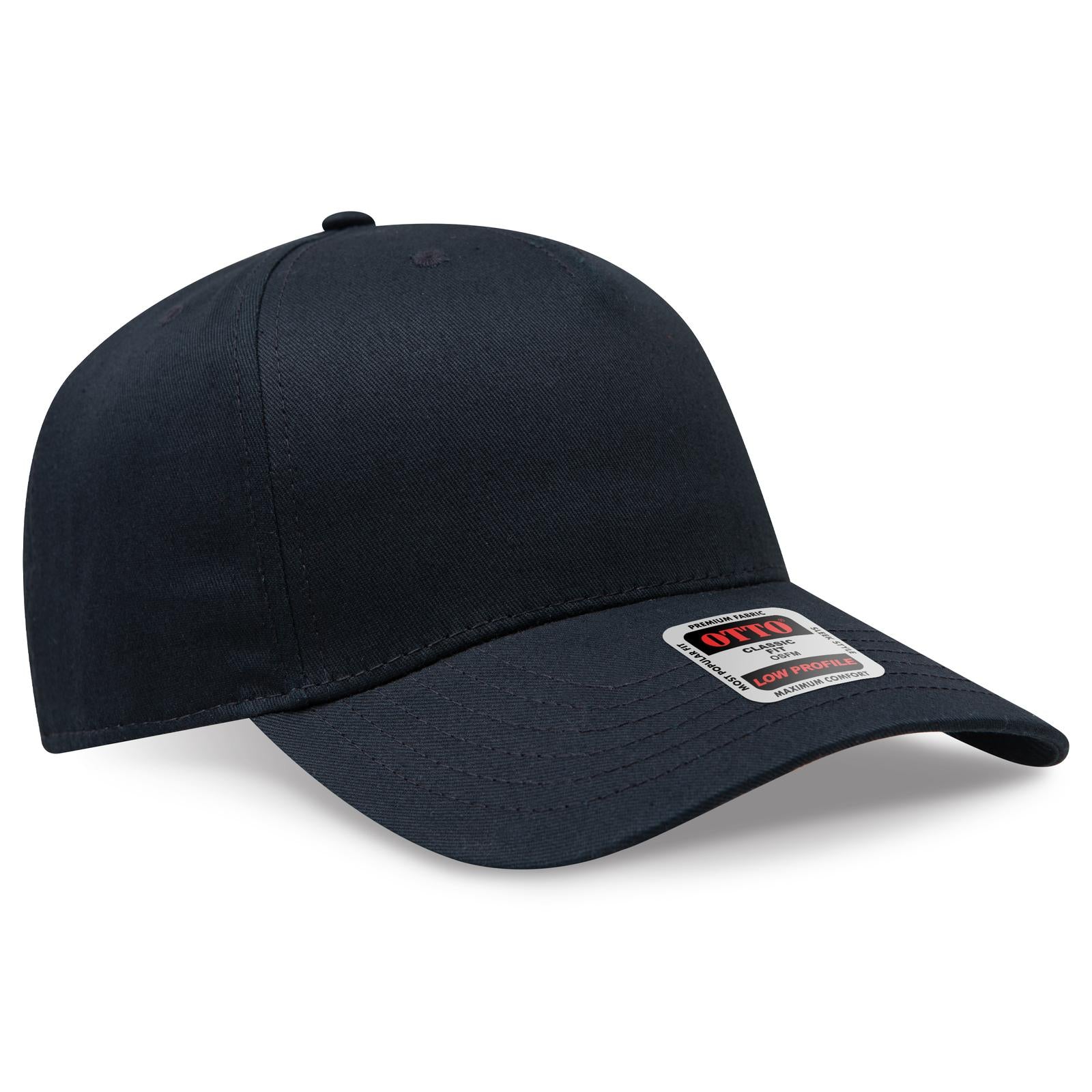 Custom Embroidered or DTF Printed - OTTO CAP® 5 Panel Low Profile Baseball Cap