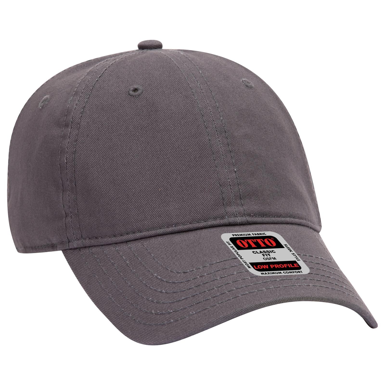 Custom Embroidered or DTF Printed - OTTO CAP® 6 Panel Low Profile Baseball Cap