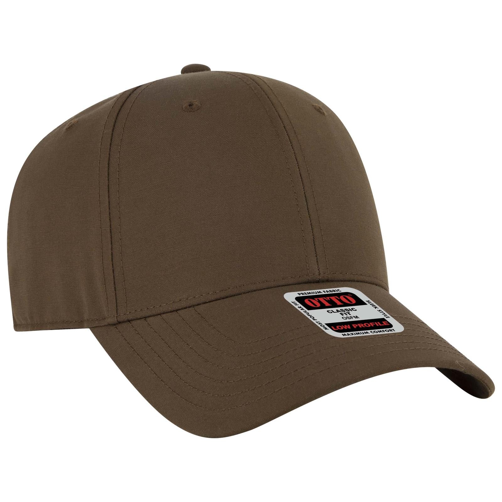Custom Embroidered or DTF Printed - OTTO CAP® 6 Panel Low Profile Baseball Cap