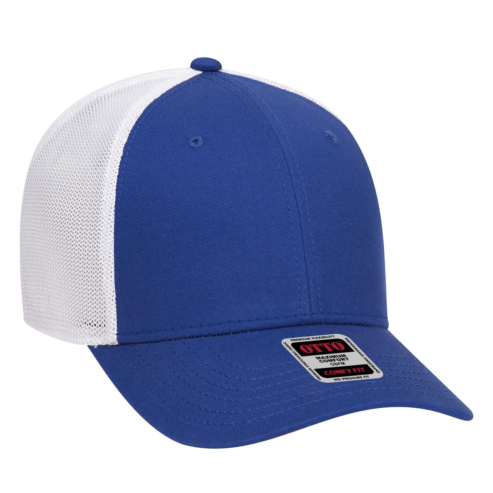Custom Embroidered or DTF Printed - OTTO CAP® OTTO COMFY FIT® 6 Panel Low Profile Mesh Back Trucker Hat