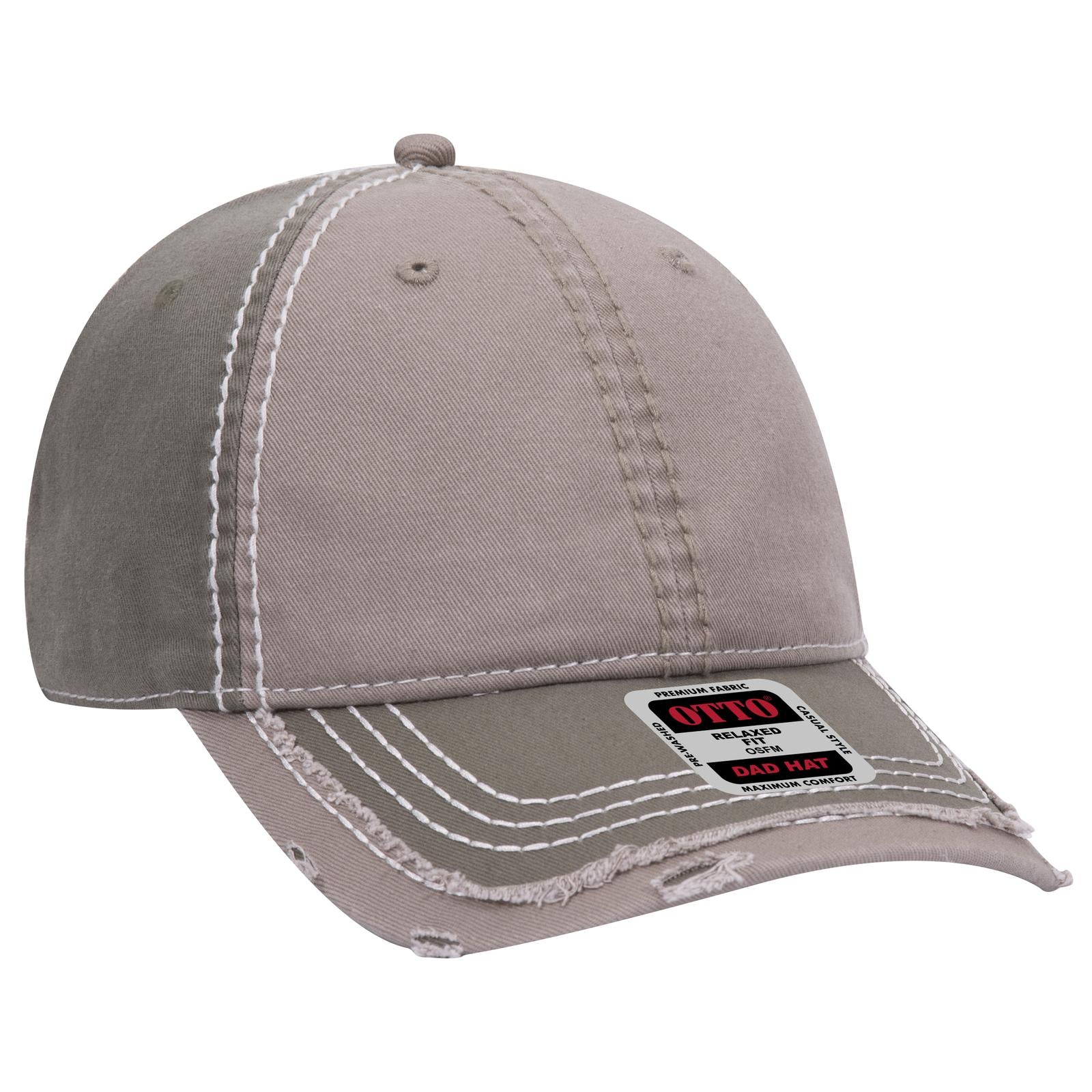 Custom Embroidered or DTF Printed - OTTO CAP® 6 Panel Low Profile Dad Hat